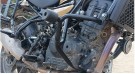 Fit For Royal Enfield Guerrilla 450 Large Engine Guard With Sliders Black - SPAREZO